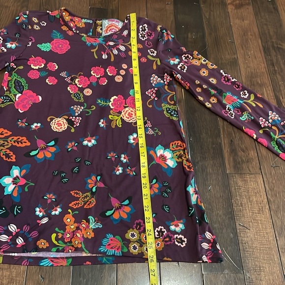 Johnny Was The Janie Favorite Floral Swing Tunic Top Boho Chic Oversized XXS - Picture 4 of 10